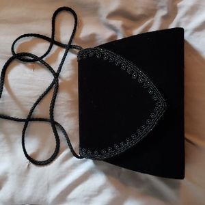 Small black shoulder purse